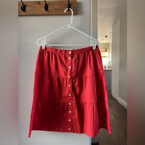 LOFT red skirt